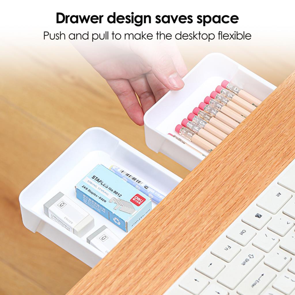 Desk Drawer Small - Gaveta de armazenamento escondida sob a