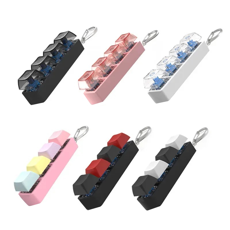 Home Office Keyboard - 4 teclas botão de dedo brinquedos