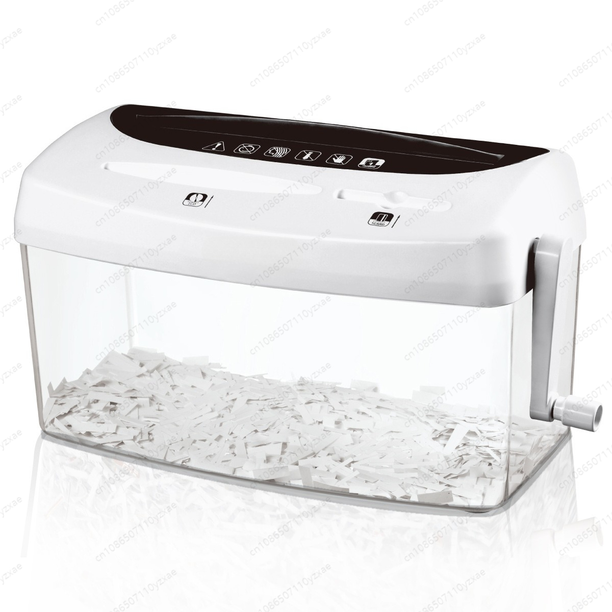 Home Office Paper Shredder - Triturador de papel manual com manivela,