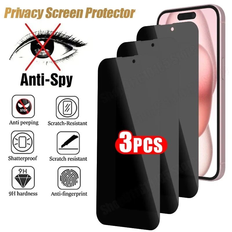 Monitor Privacy Screen - 3 pçs privacidade vidro temperado protetor