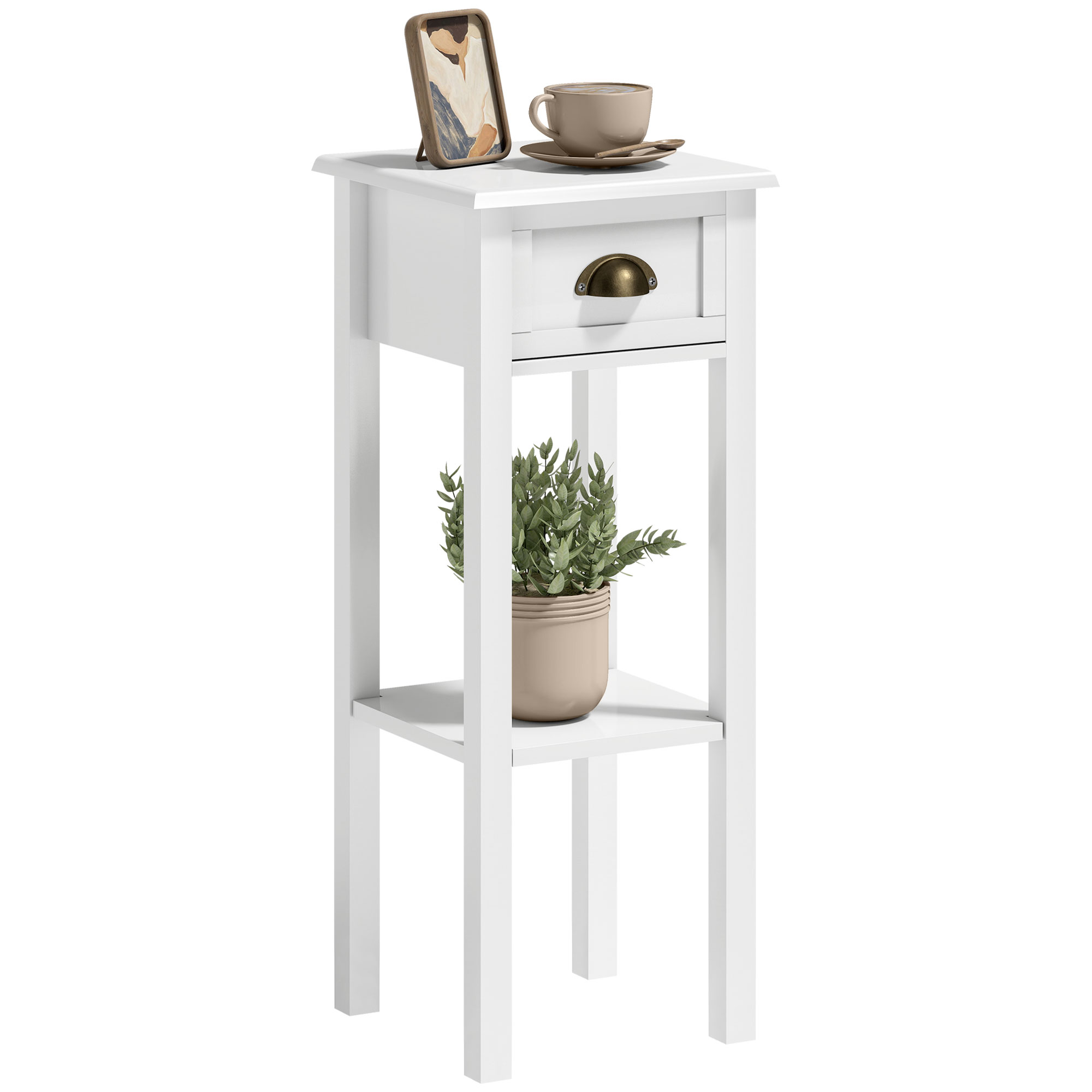 Desk Drawer Small - Mesa Lateral Estreita Homcom com Gaveta
