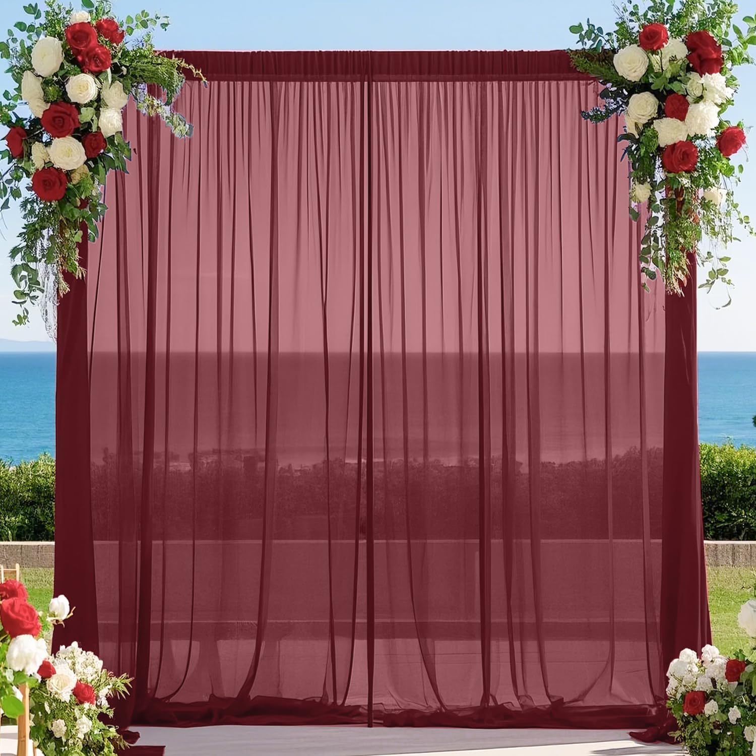 Cortinas de pano de fundo borg - Home Office Backdrop avaliação e preço