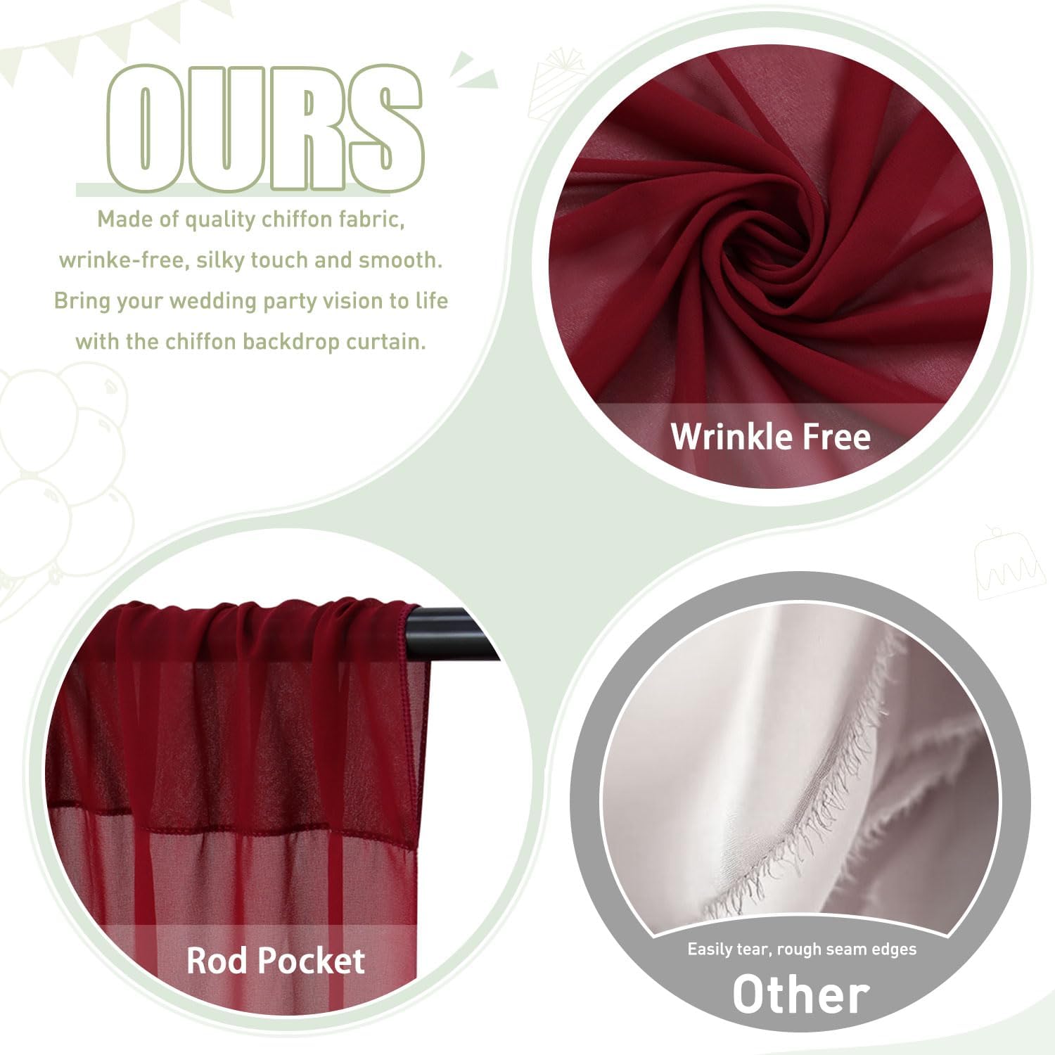 Cortinas de pano de fundo borg - Home Office Backdrop avaliação e preço
