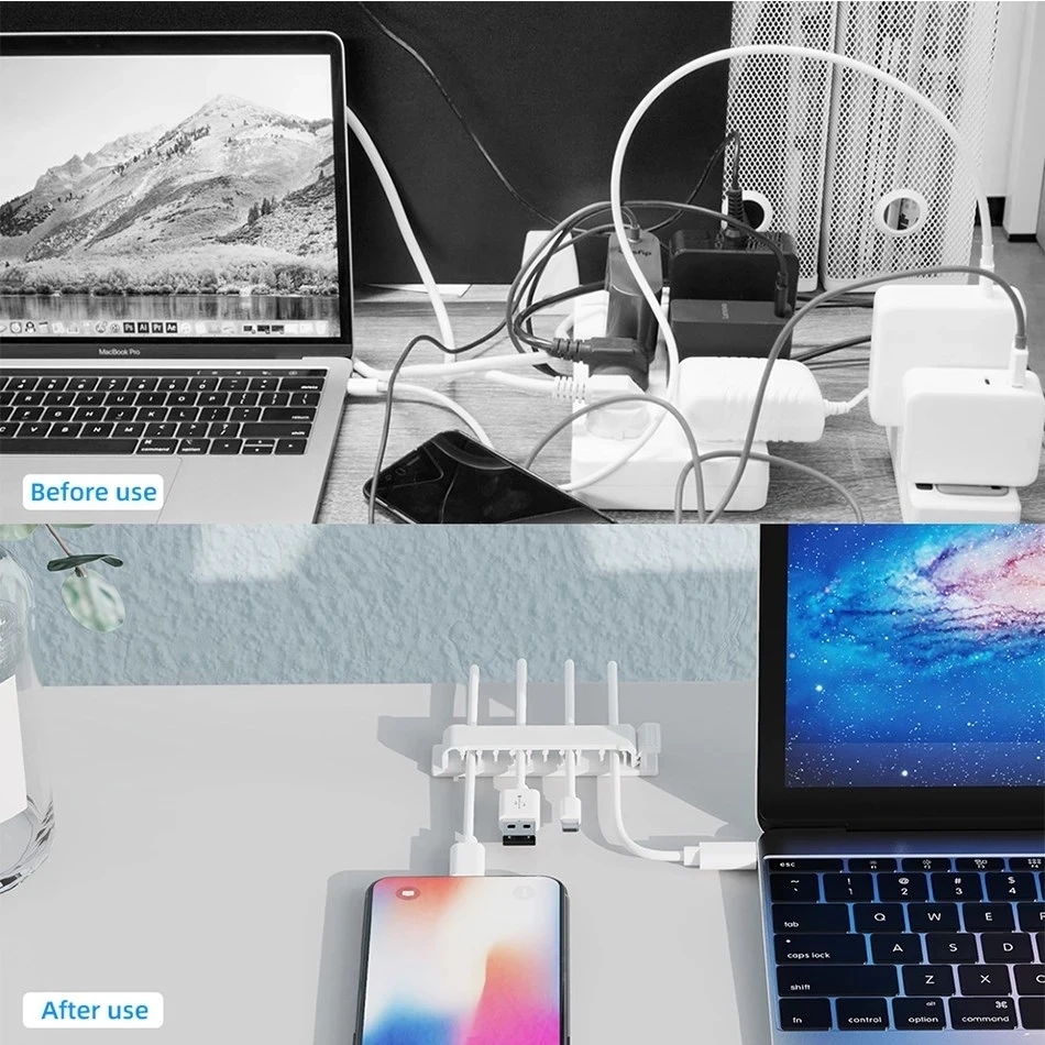 Organizador de cabos clipes de - Cable Management Box avaliação e preço