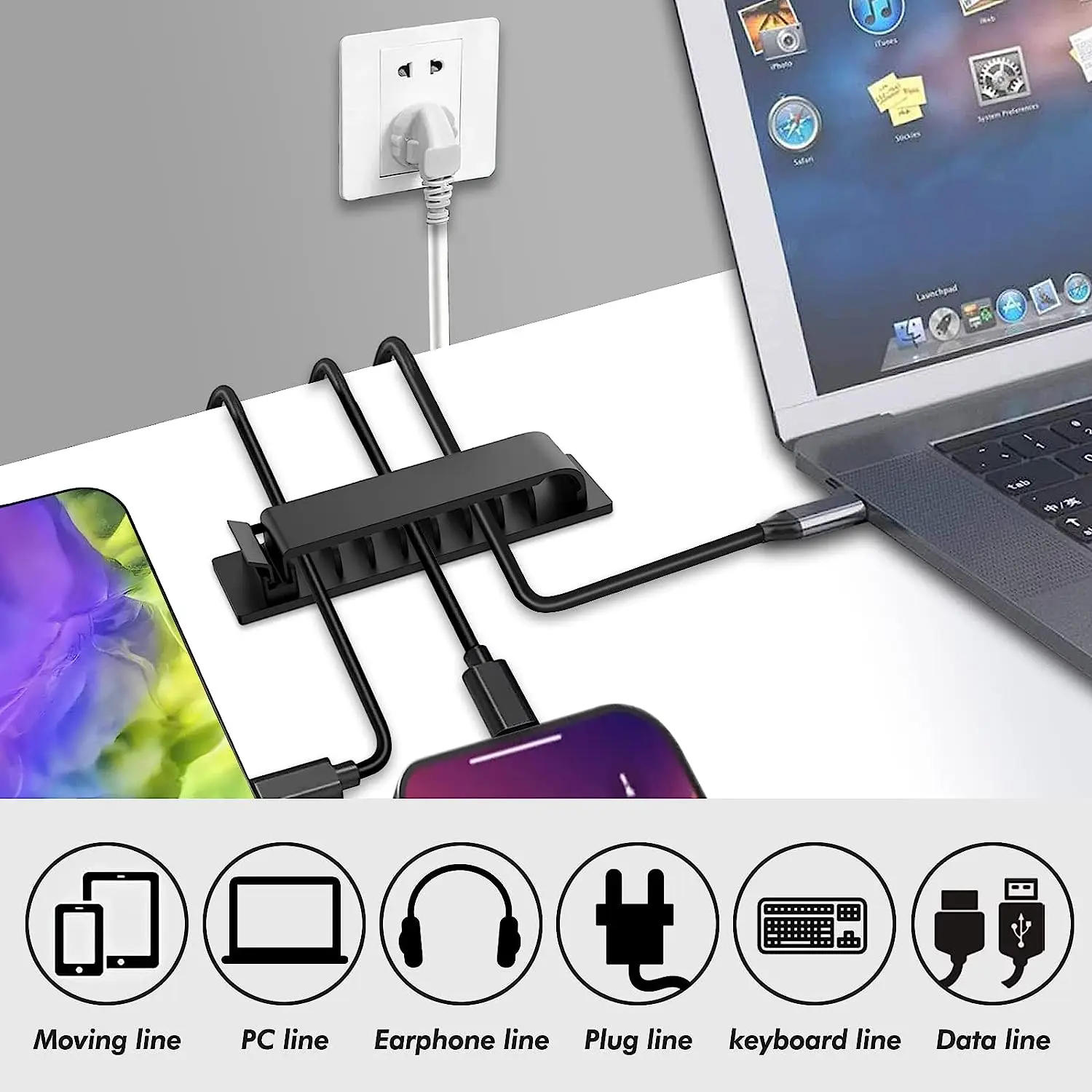 Organizador de cabos clipes de - Cable Management Box avaliação e preço