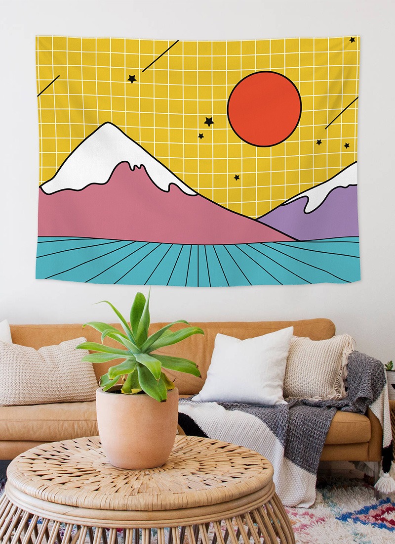 Abstrato dos desenhos animados - Home Office Backdrop avaliação e preço