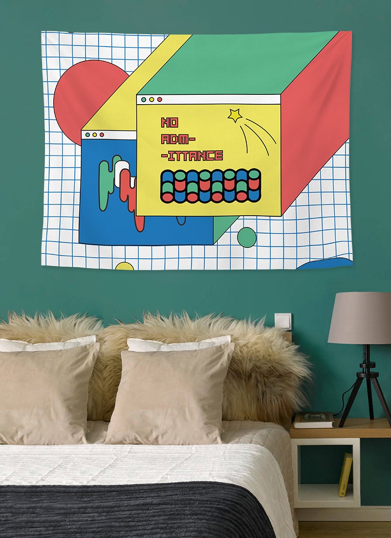 Abstrato dos desenhos animados - Home Office Backdrop avaliação e preço