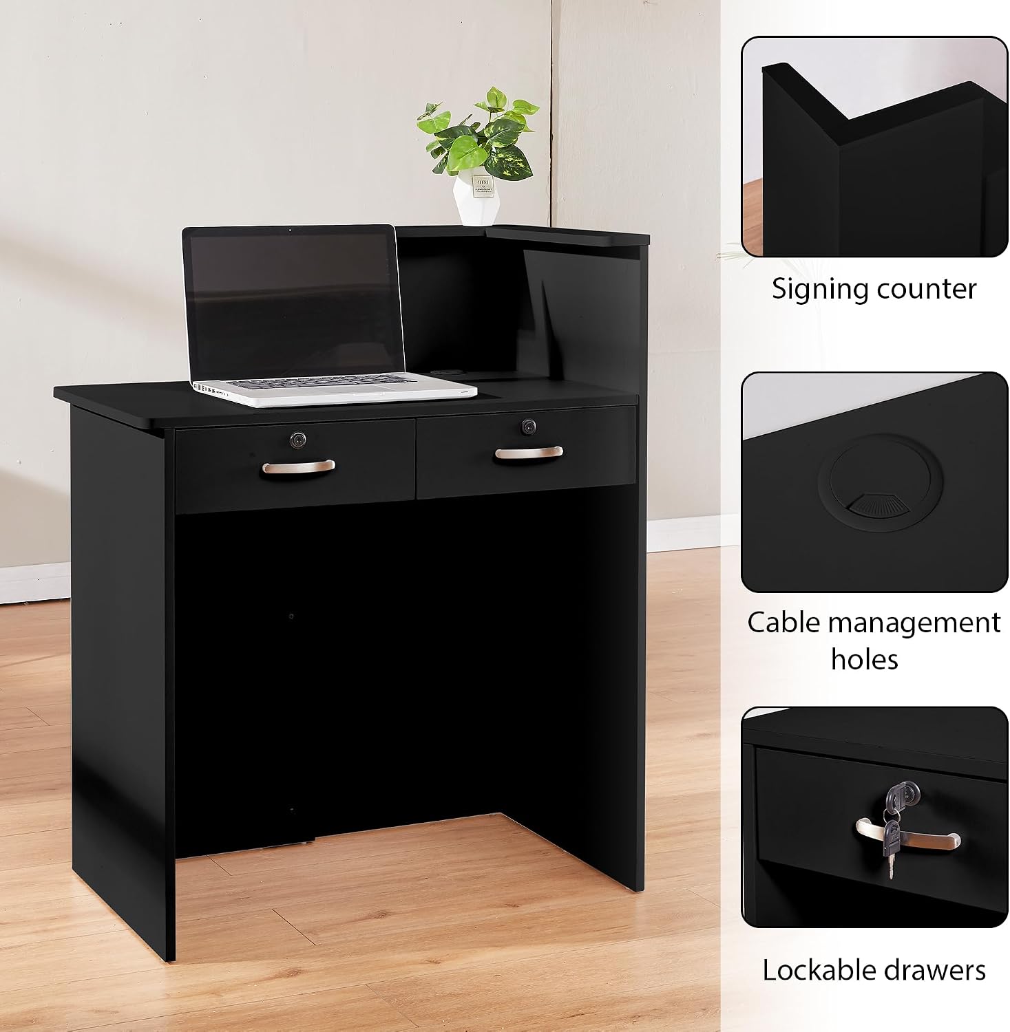Balcão de Recepção Pequeno com - Desk Drawer Small avaliação e preço
