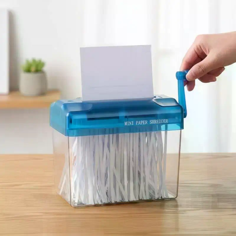 Destruidor de Papel Manual Por - Home Office Paper Shredder avaliação e preço