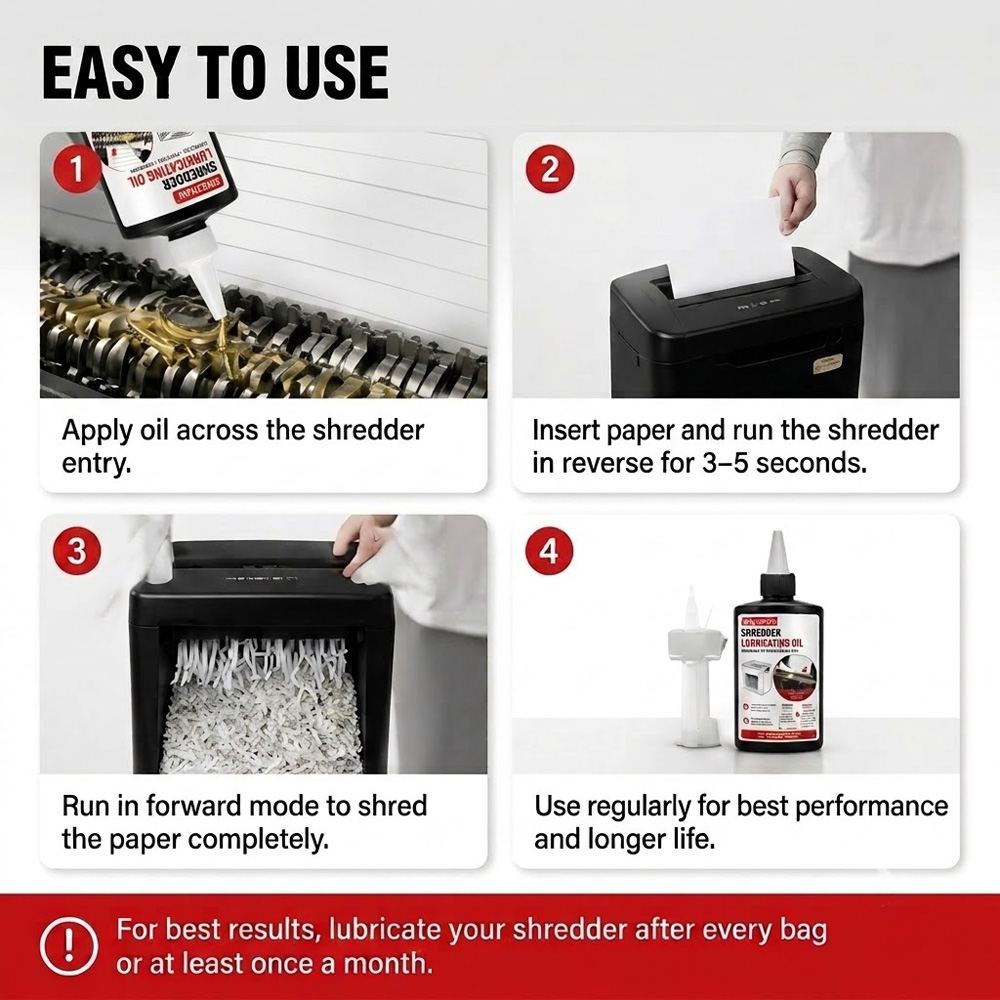 Óleo Lubrificante para Tritura - Home Office Paper Shredder avaliação e preço