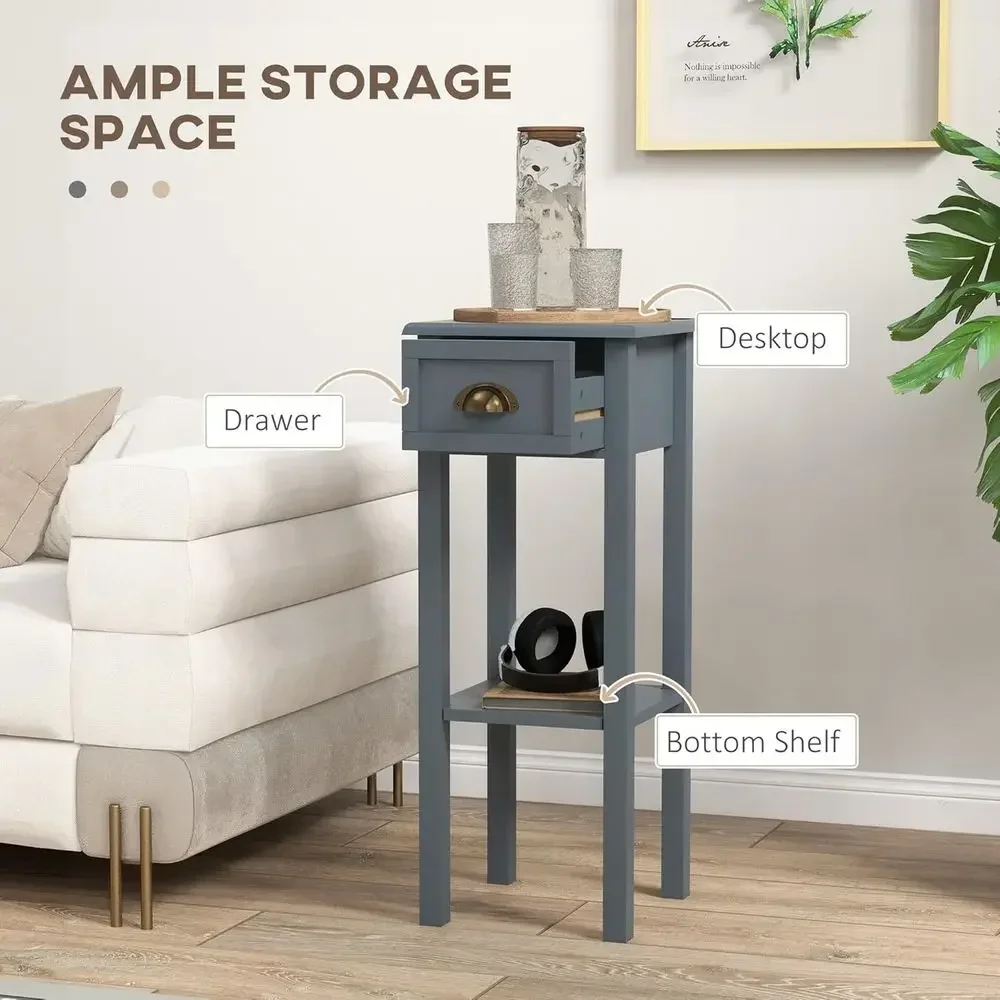 Mesa de apoio cinza, de design - Desk Drawer Small avaliação e preço