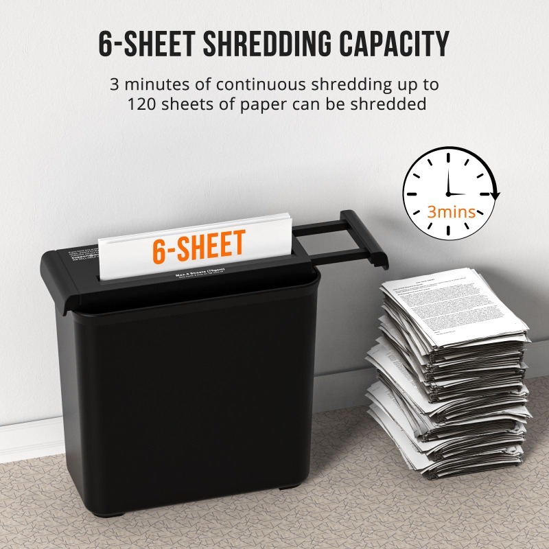 Destruidor de Papel Manual, De - Home Office Paper Shredder avaliação e preço