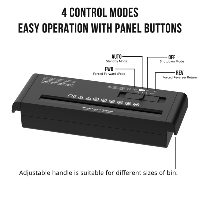 Destruidor de Papel Manual, De - Home Office Paper Shredder avaliação e preço