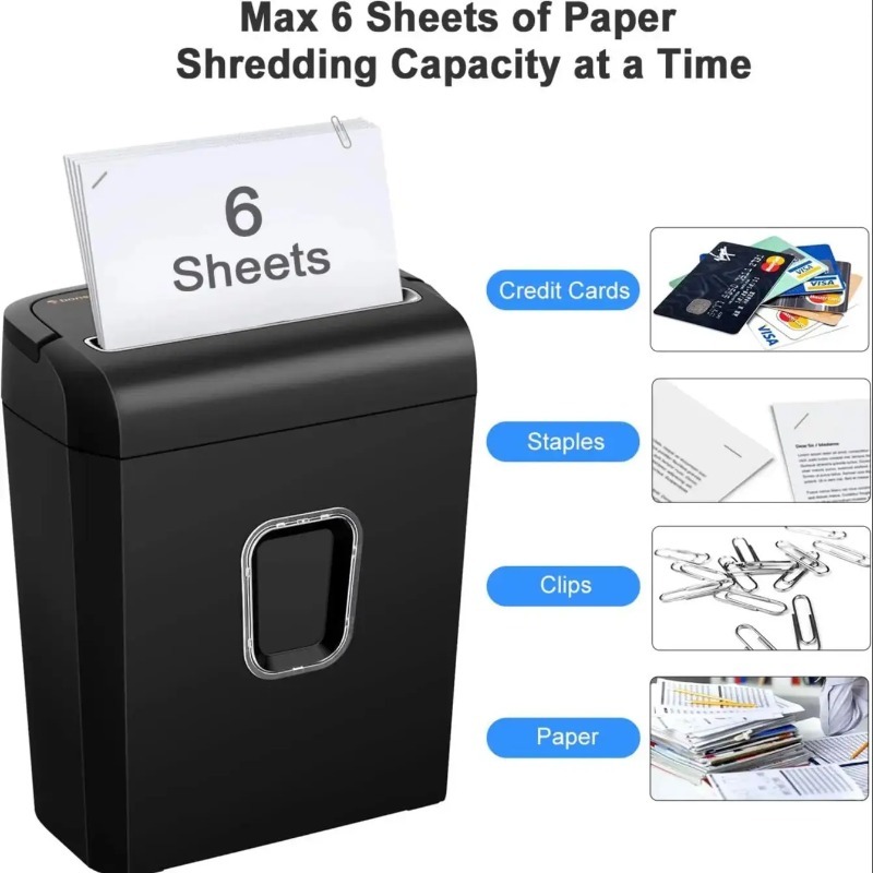 Trituradora de papel microcort - Home Office Paper Shredder avaliação e preço