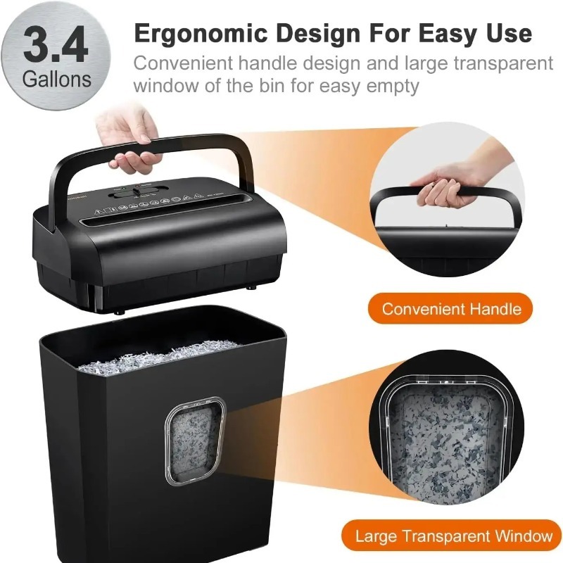 Trituradora de papel microcort - Home Office Paper Shredder avaliação e preço