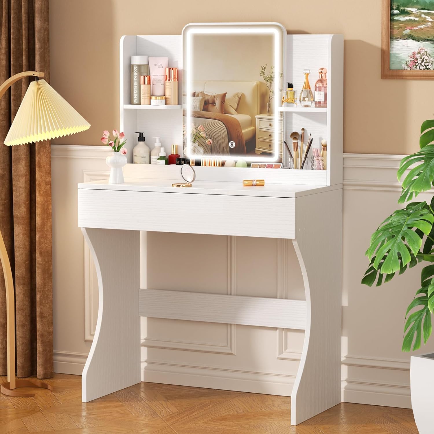 Mesa de Maquiagem Branca Peque - Desk Drawer Small avaliação e preço