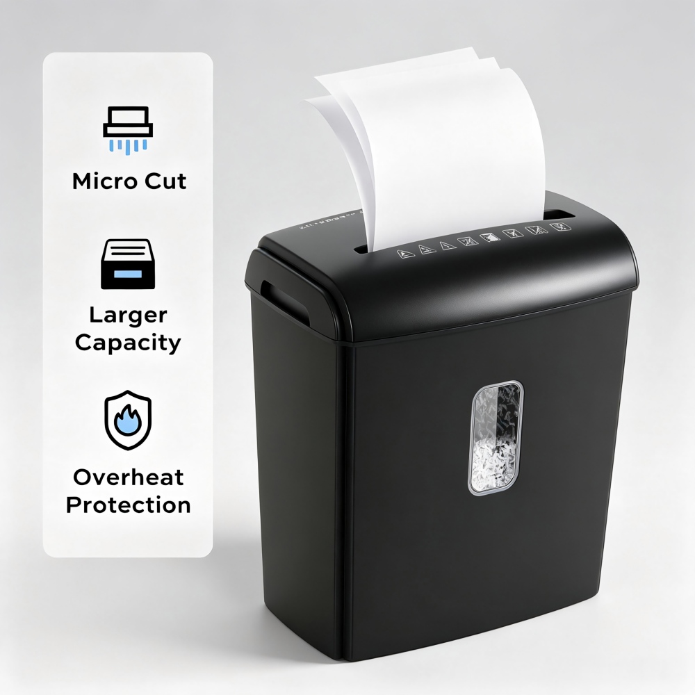 Deli Destruidora de Papel Micr - Home Office Paper Shredder avaliação e preço