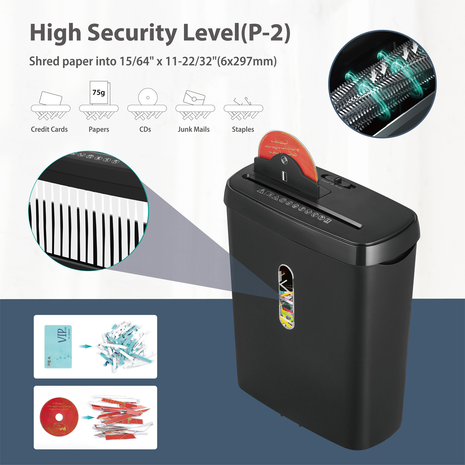 Fragmentadora de Papel Elétric - Home Office Paper Shredder avaliação e preço